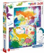Clementoni | 24755 | Puzzle Dinossauros | 20 peças