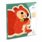 Djeco | 01824 | Puzzle Esquilo de madeira | 16 peças